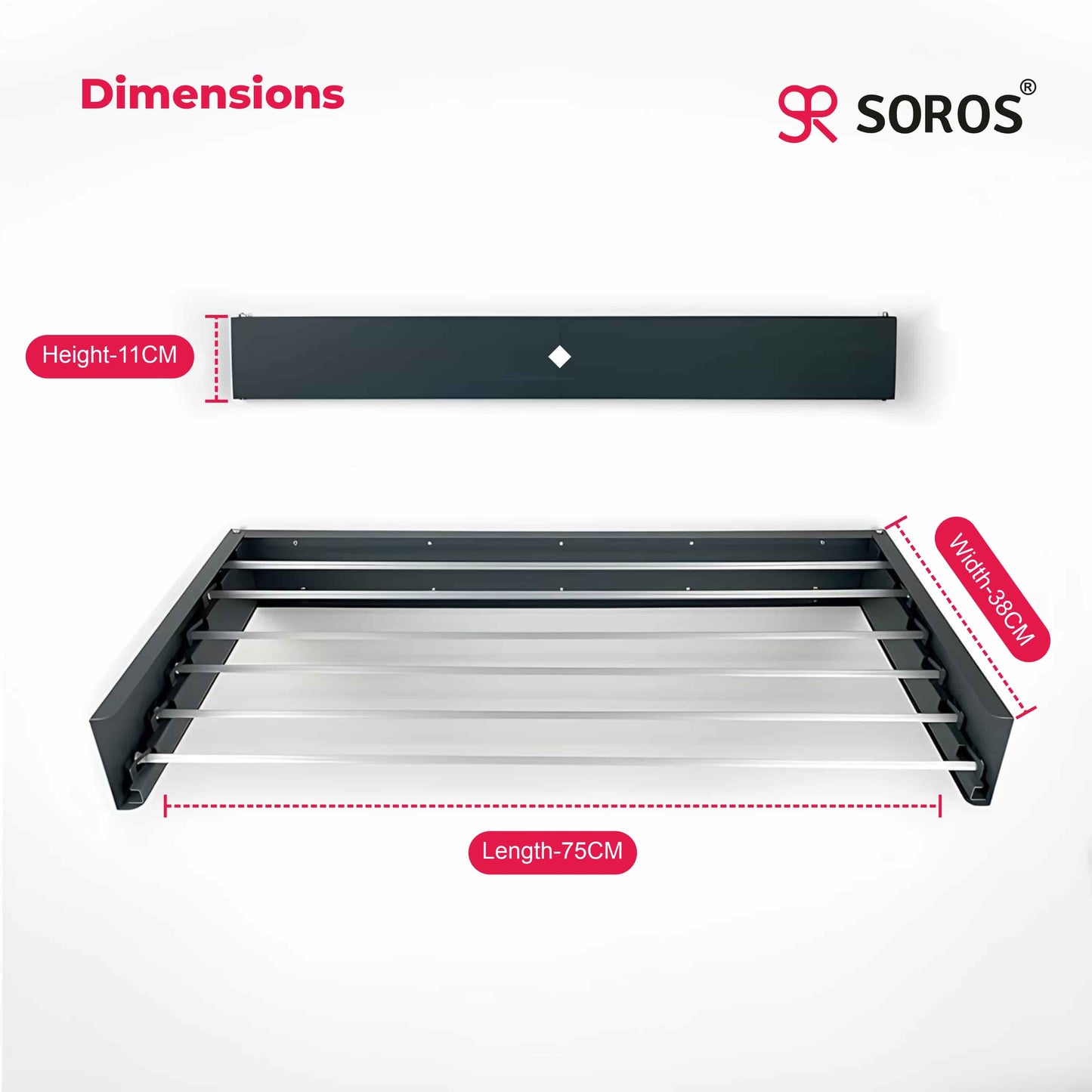 Wall Mounted Cloth Drying Rack