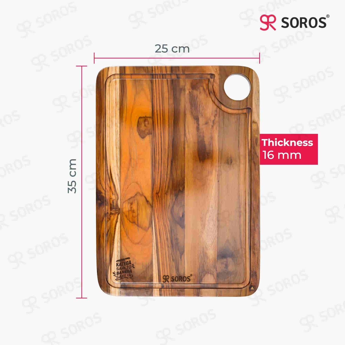 TEAK WOOD CUTTING CHOPPING BOARD
