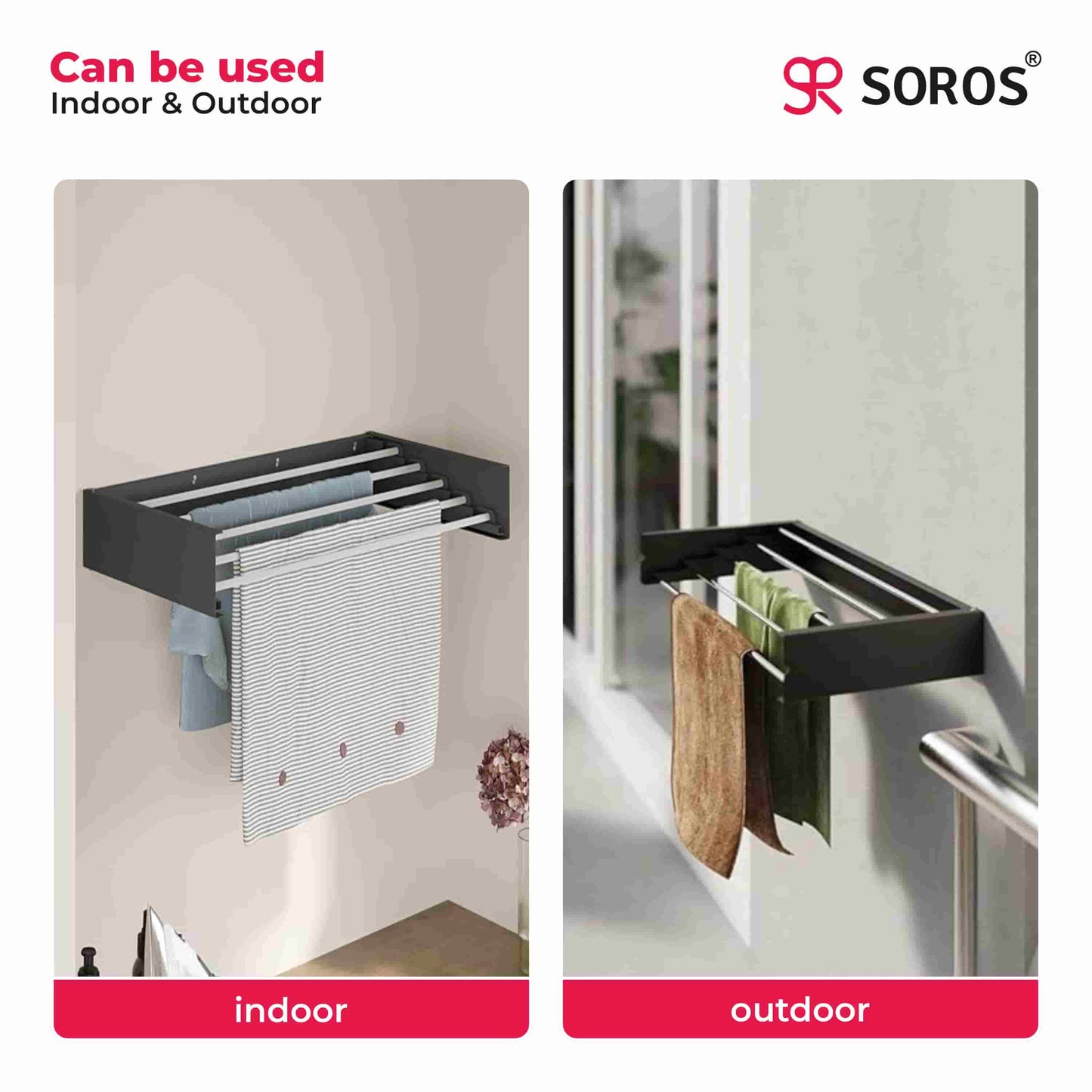 Wall Mounted Cloth Drying Rack