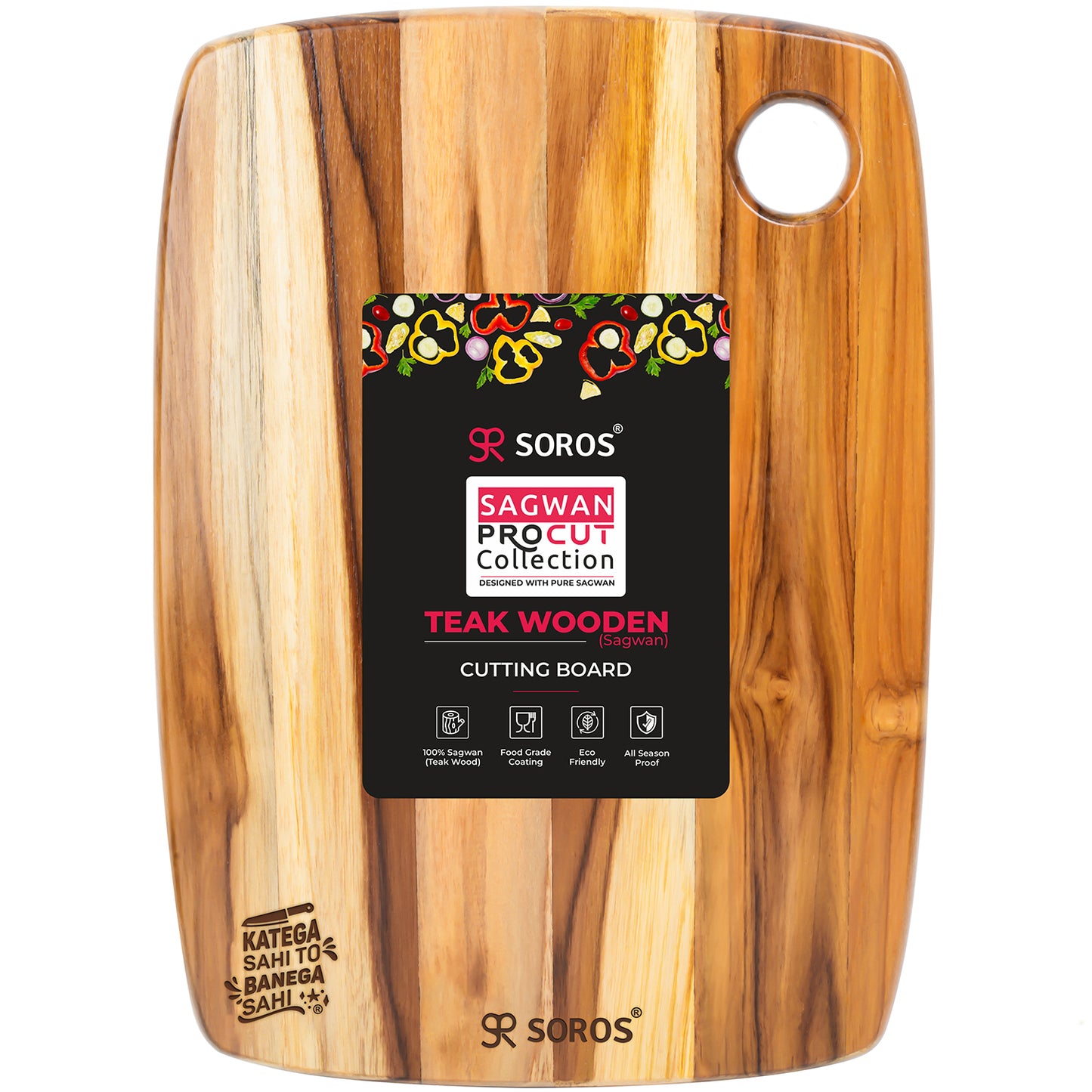 TEAK WOOD CUTTING CHOPPING BOARD