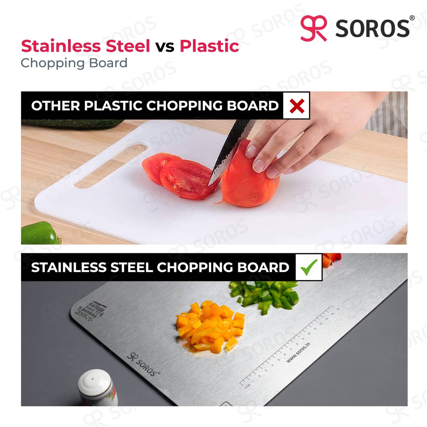 Stainless Steel Cutting Chopping Board