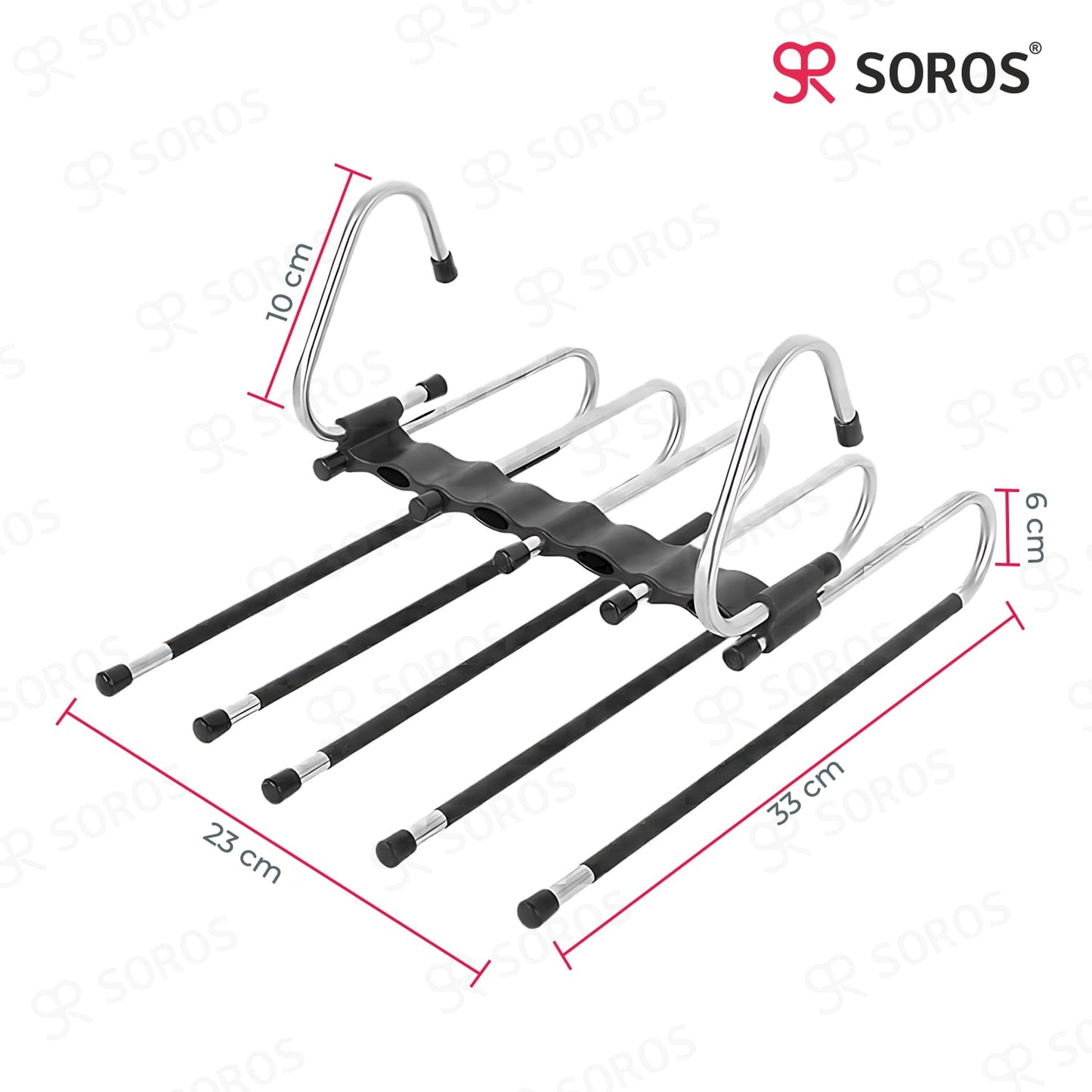 5 in 1 Multi Layer Hanger Black Premium