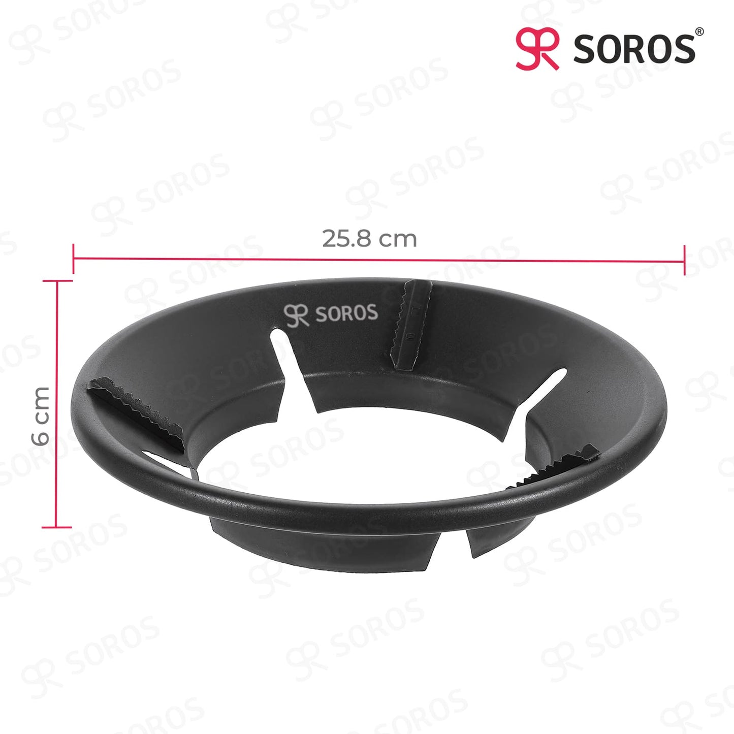 Gas Saver Stand Black Non Stick Coating - 200g.