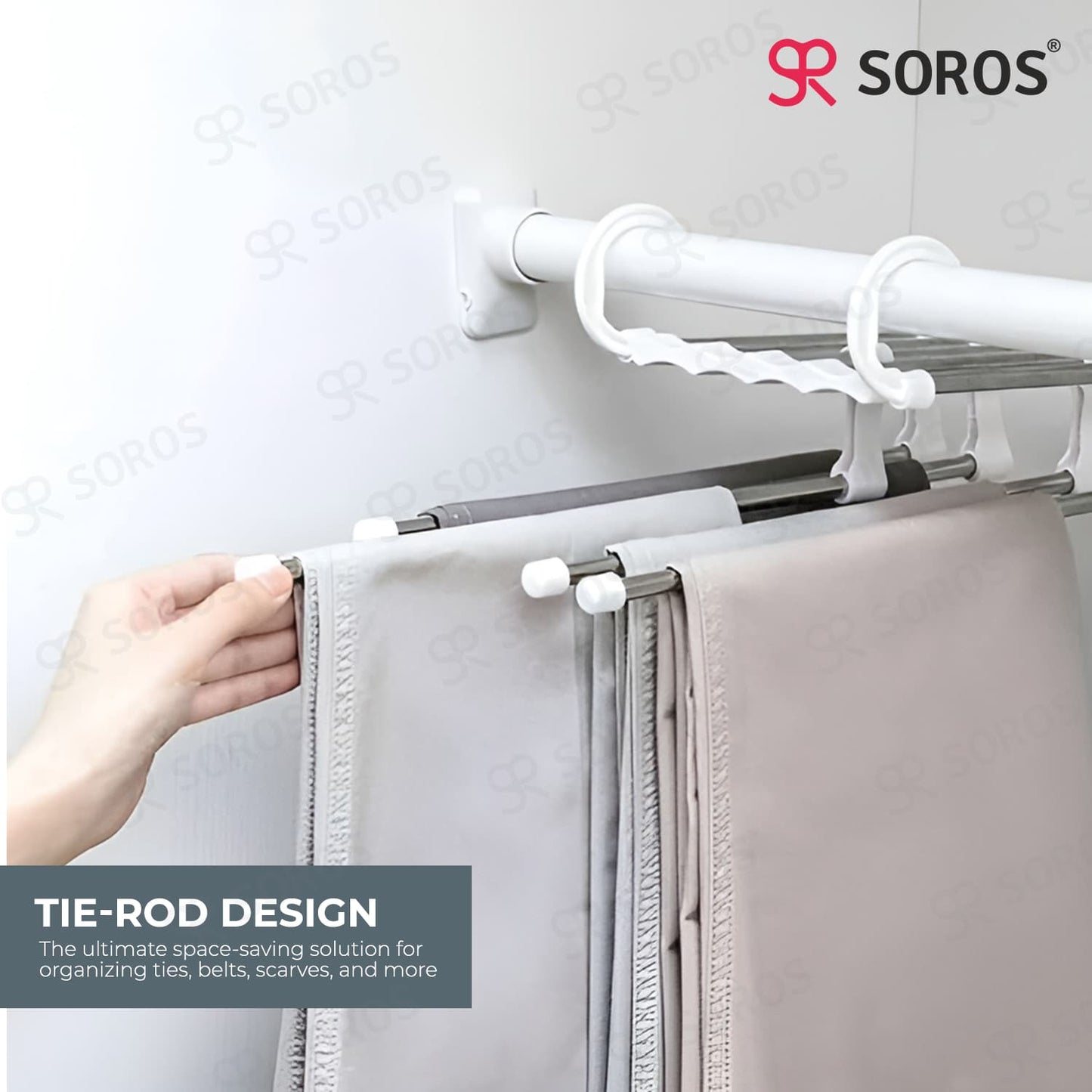 5 in 1 Multi Layer Hanger White