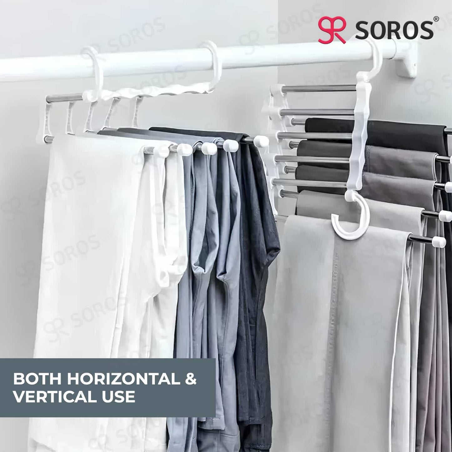 5 in 1 Multi Layer Hanger White