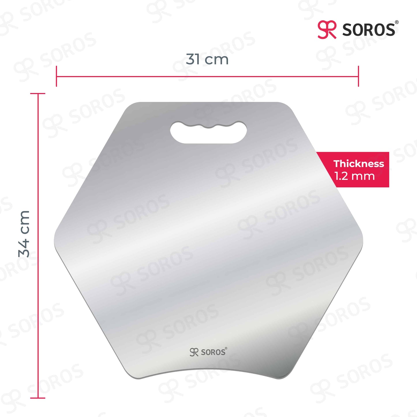 Stainless Steel Hexagon Cutting Chopping Board