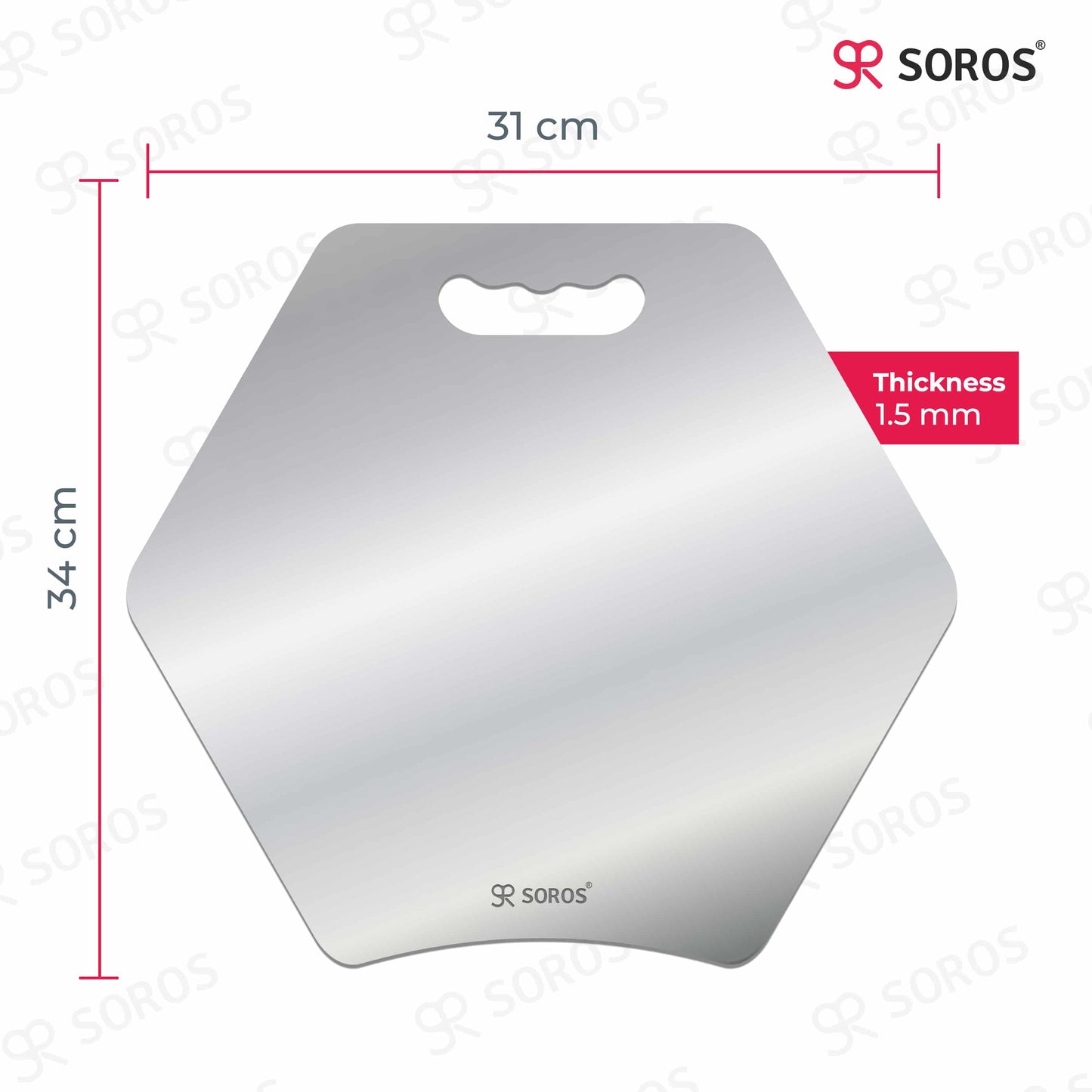 Stainless Steel Hexagon Cutting Chopping Board