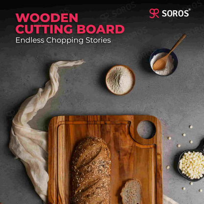 TEAK WOOD CUTTING CHOPPING BOARD