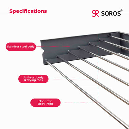 Wall Mounted Cloth Drying Rack