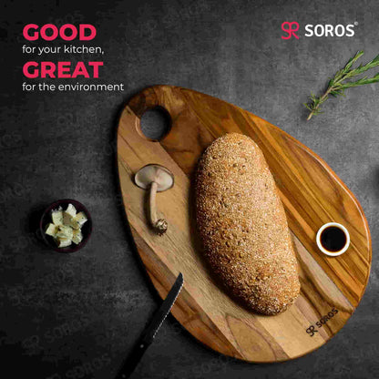 TEAK WOOD CUTTING CHOPPING BOARD