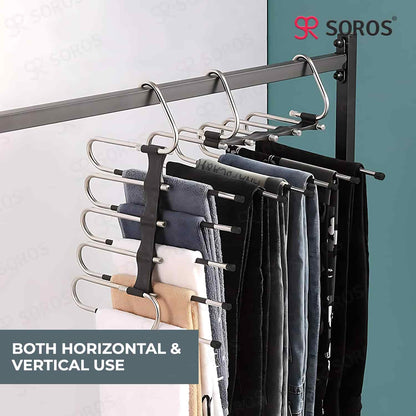 5 in 1 Multi Layer Hanger Black Premium