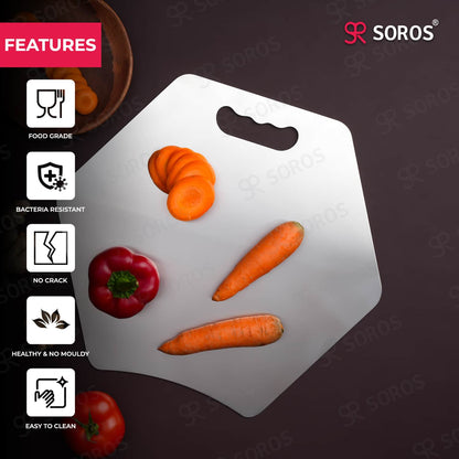 Stainless Steel Hexagon Cutting Chopping Board