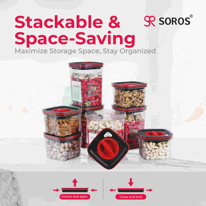 Soros Air Tight Kitchen Storage Container Combo 600ml.