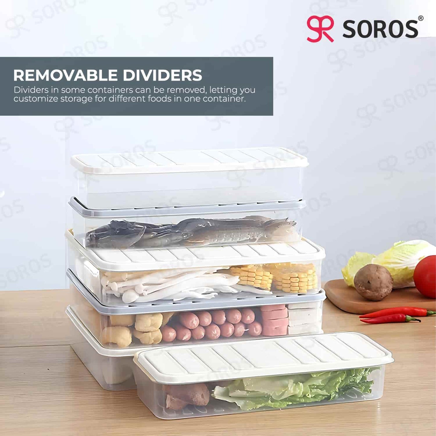 3 Pcs. Combo Fridge Storage Container