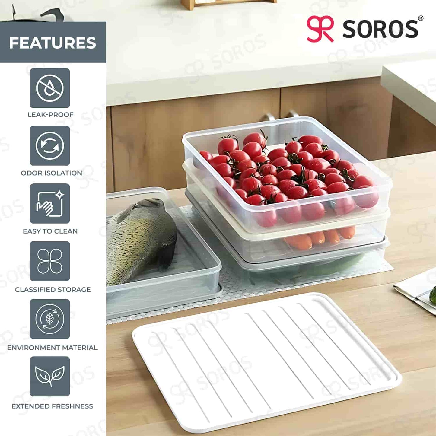 3 Pcs. Combo Fridge Storage Container