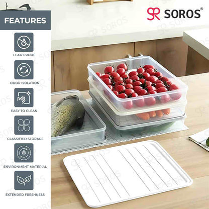 3 Pcs. Combo Fridge Storage Container