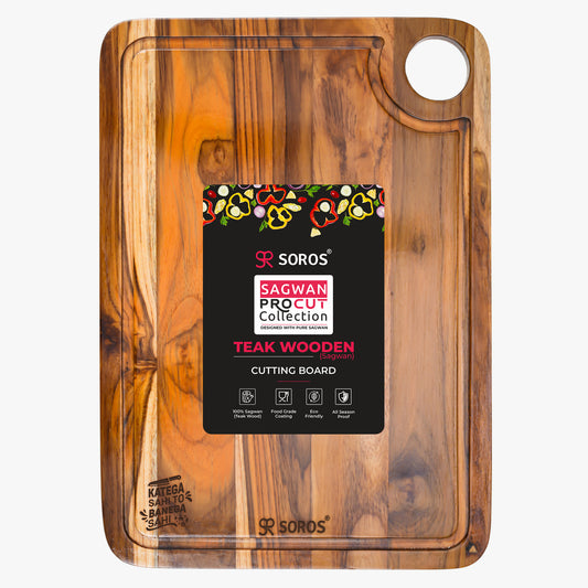 TEAK WOOD CUTTING CHOPPING BOARD