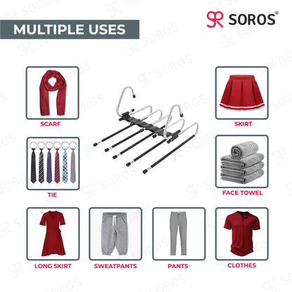 5 in 1 Multi Layer Hanger Black Premium